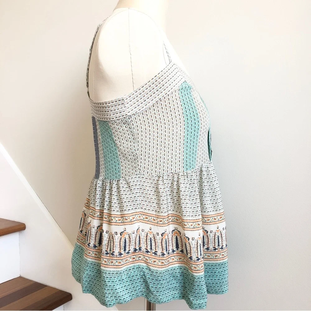 Vanessa Virginia Anthropologie Montara 100% Silk Peplum Blouse sz 0 - Picture 5 of 12